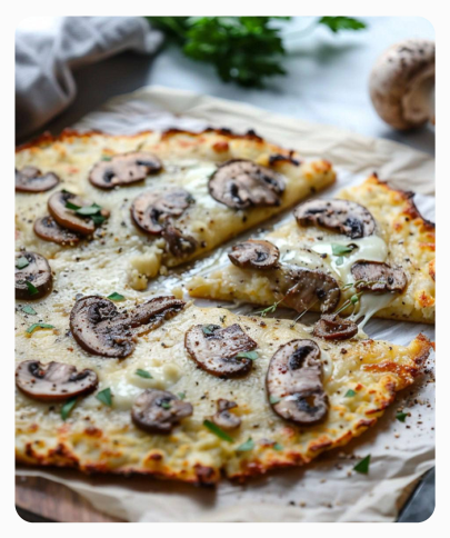 Фото блюда: ПИЦЦА ИЗ ЦВЕТНОЙ КАПУСТЫ «ГРИБНОЙ ТРЮФЕЛЬ»