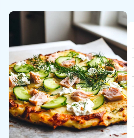 Фото блюда: ПИЦЦА НА КАРТОФЕЛЬНОЙ ОСНОВЕ