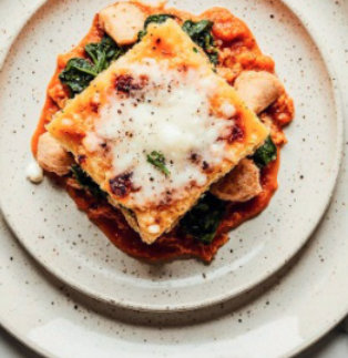 Фото блюда: Лазанья с курицей и шпинатом